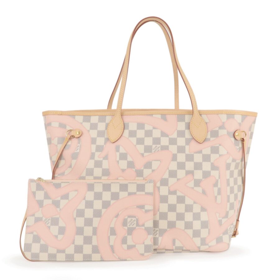 Louis Vuitton Damier Azur Tahiti Neverfull MM Tote Bag | Studio Nafay