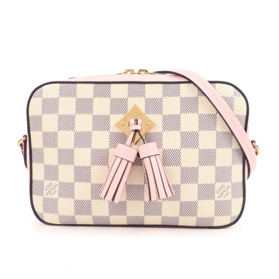 Louis Vuitton Damier Azur Saintonge Shoulder Bag Pink | Studio Nafay