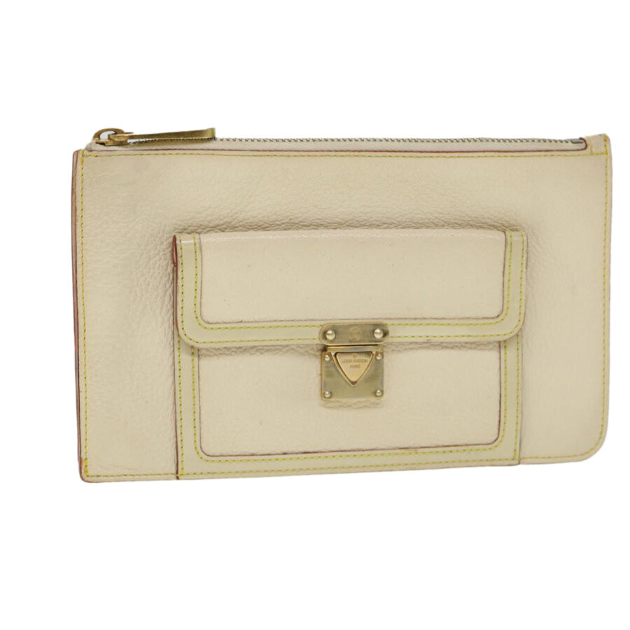 LOUIS VUITTON Suhari Anseparable GM Pouch White LV 38578 | Studio Nafay