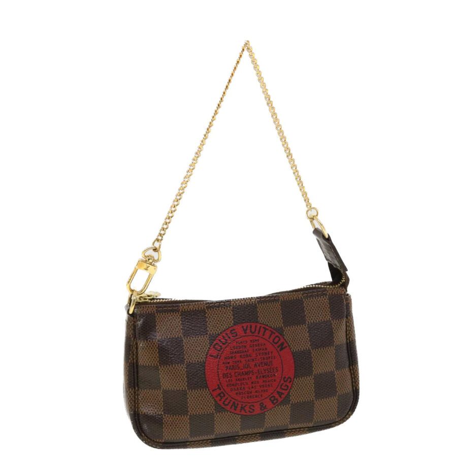 LOUIS VUITTON Damier Ebene T&B Mini Pochette Accessoires Pouch 39918 | Studio Nafay