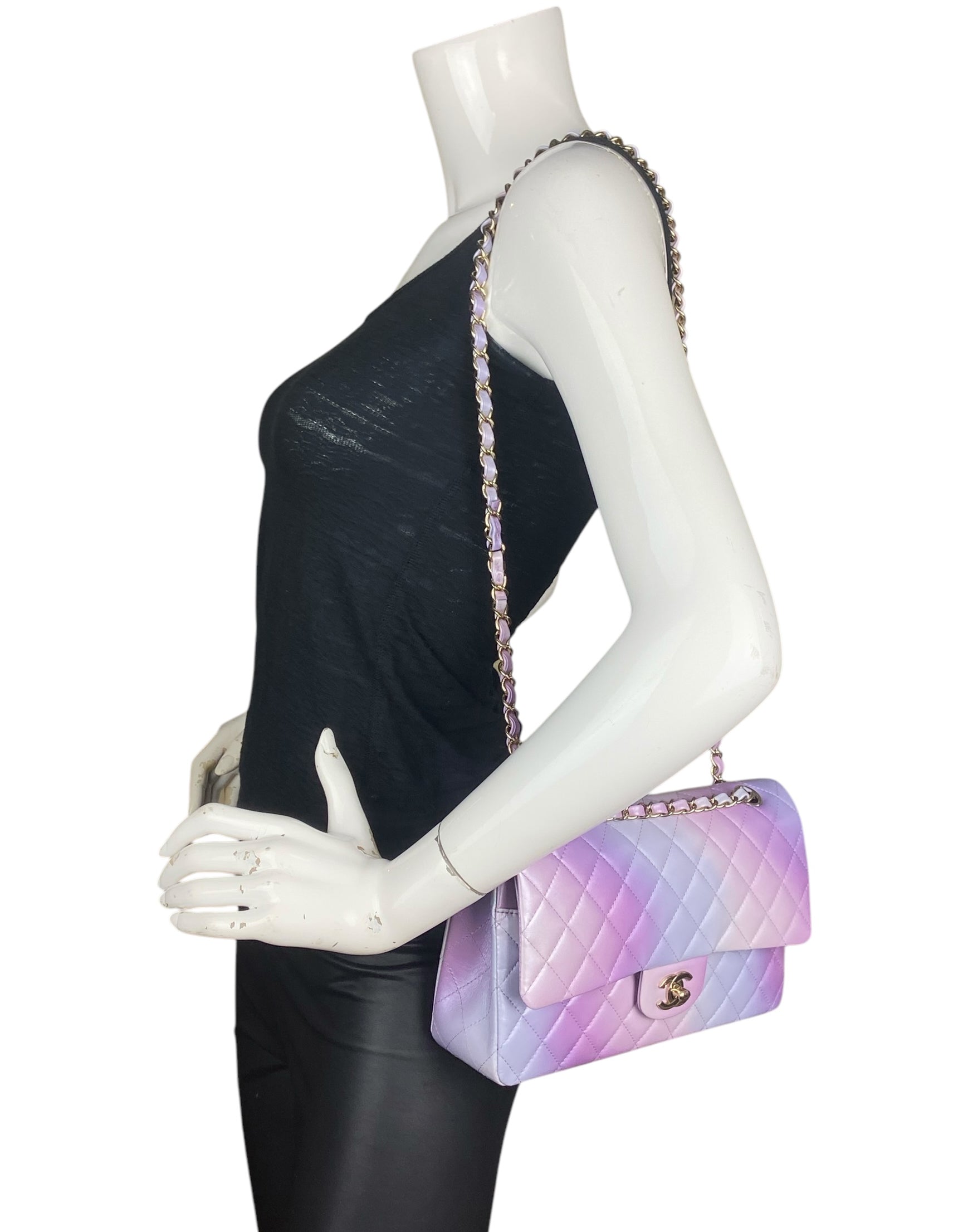 Chanel ’24 Lilac Ombre Medium Double Flap Bag