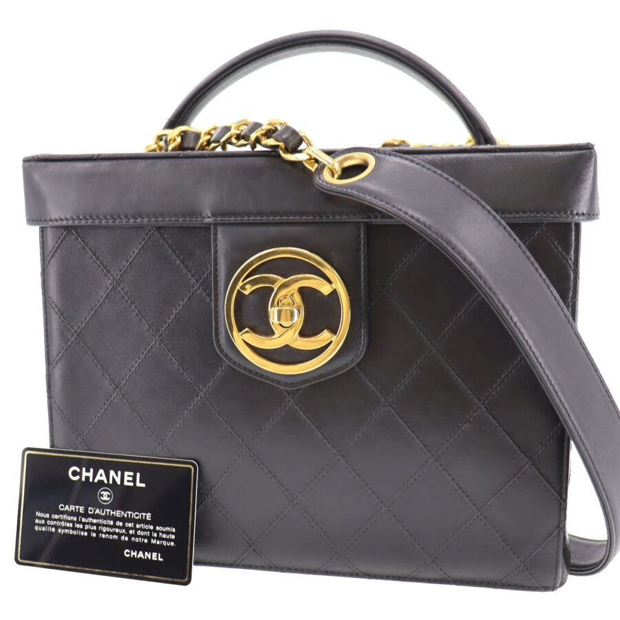 Chanel Leather Lambskin Black Handbag 2 | Studio Nafay