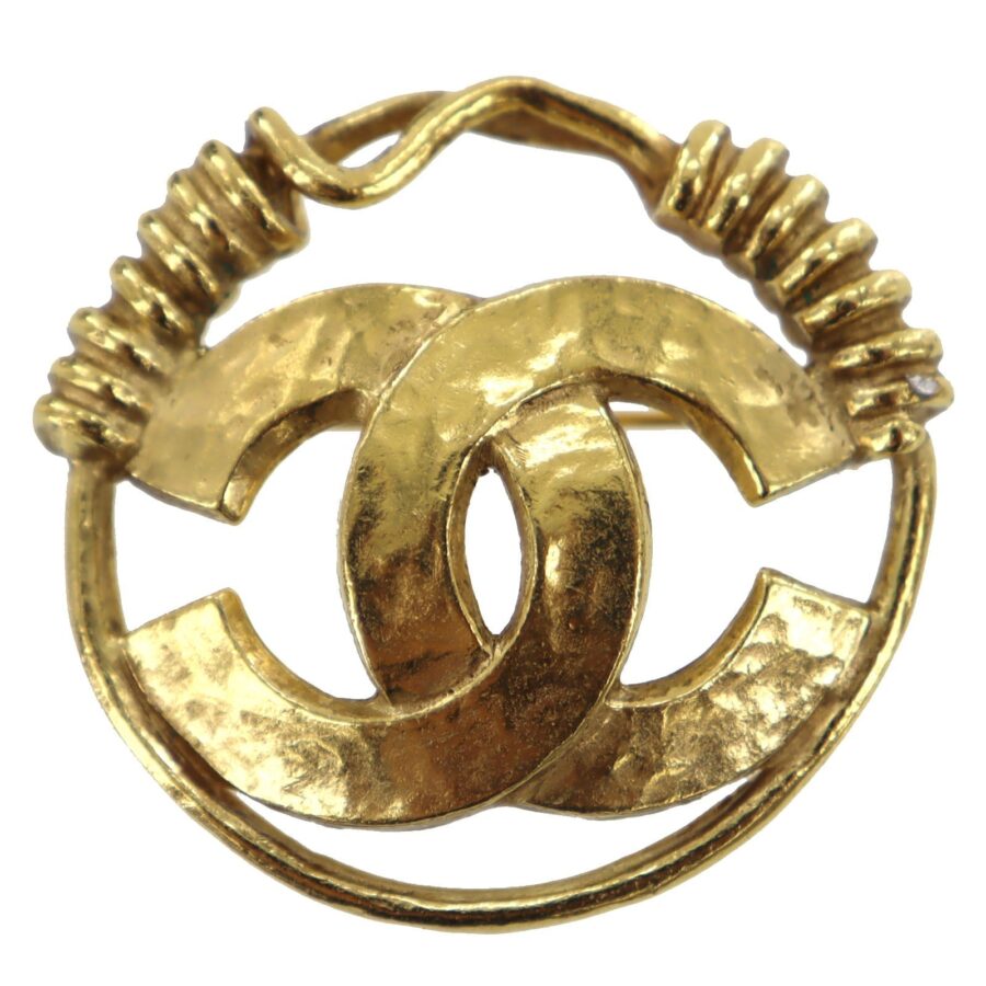 Chanel Gold Logos Round Handbag | Studio Nafay