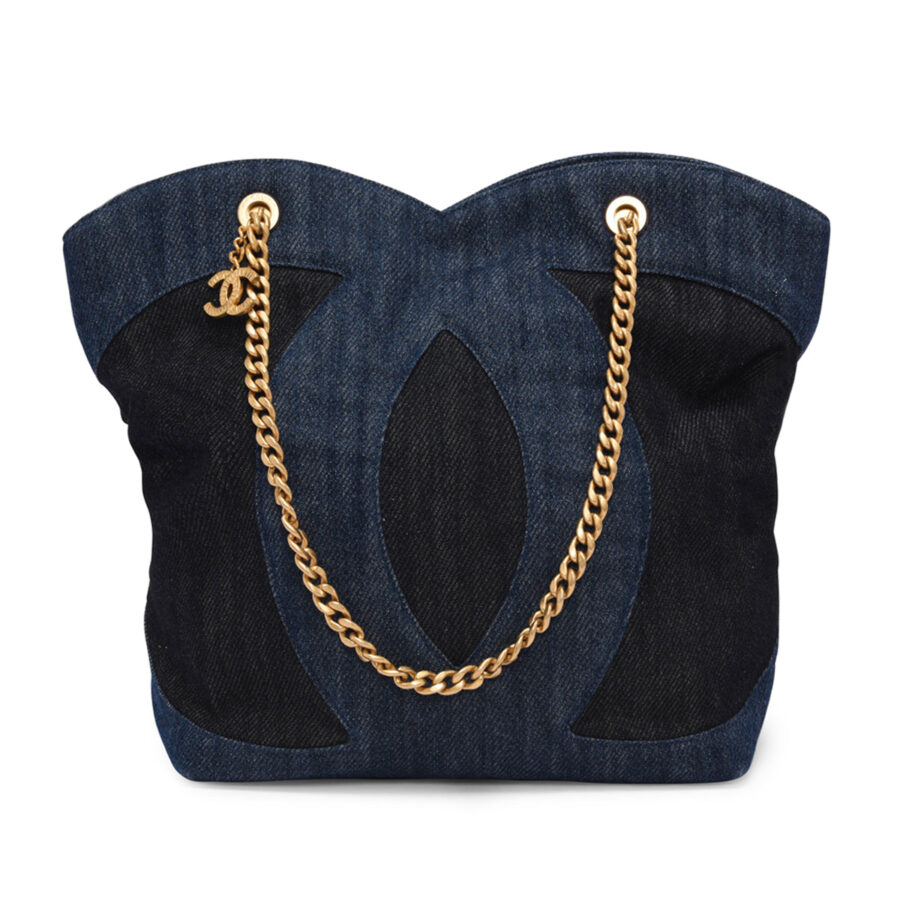 Chanel Two Tone Large CC Shopping Tote | Studio Nafay