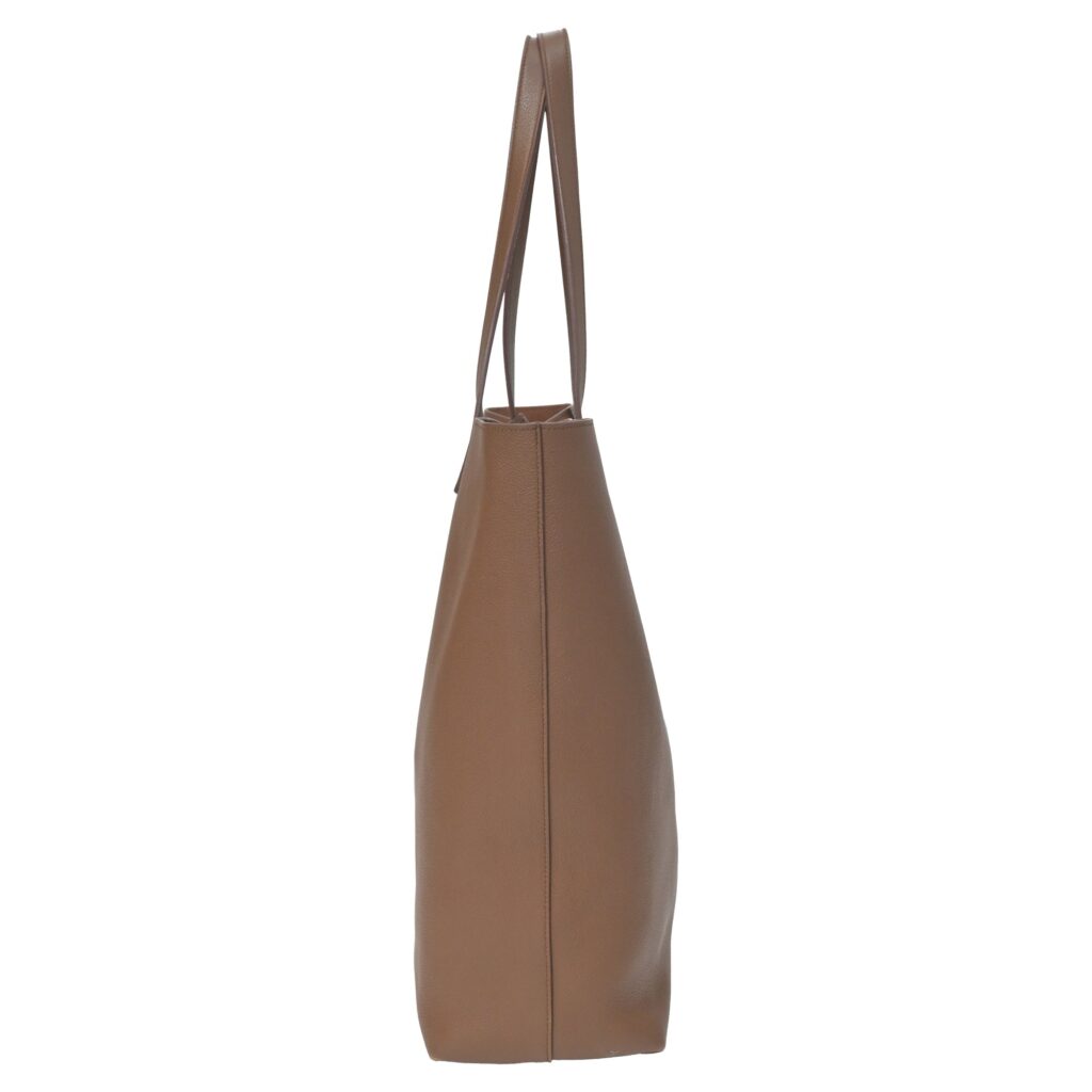 Saint Laurent N/S Shopping Tote Bag in Brown Leather - Product Image 2