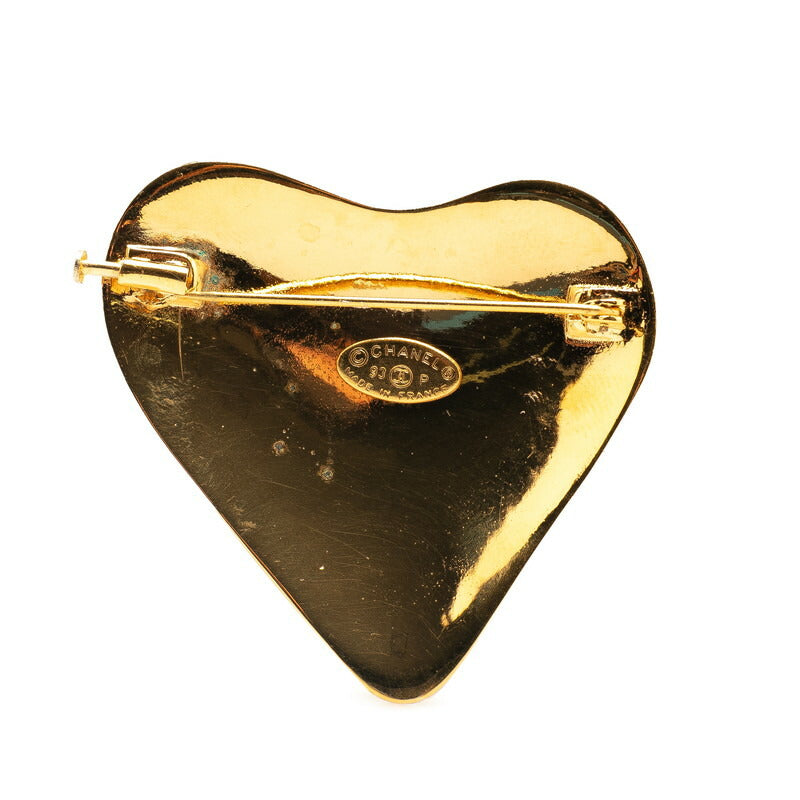 Chanel Coco Mark Heart Motif Brooch Classic Flap Tote