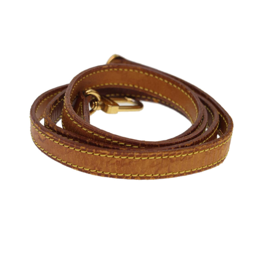 LOUIS VUITTON Shoulder Strap Leather 44.5"" Beige LV 40153 | Studio Nafay