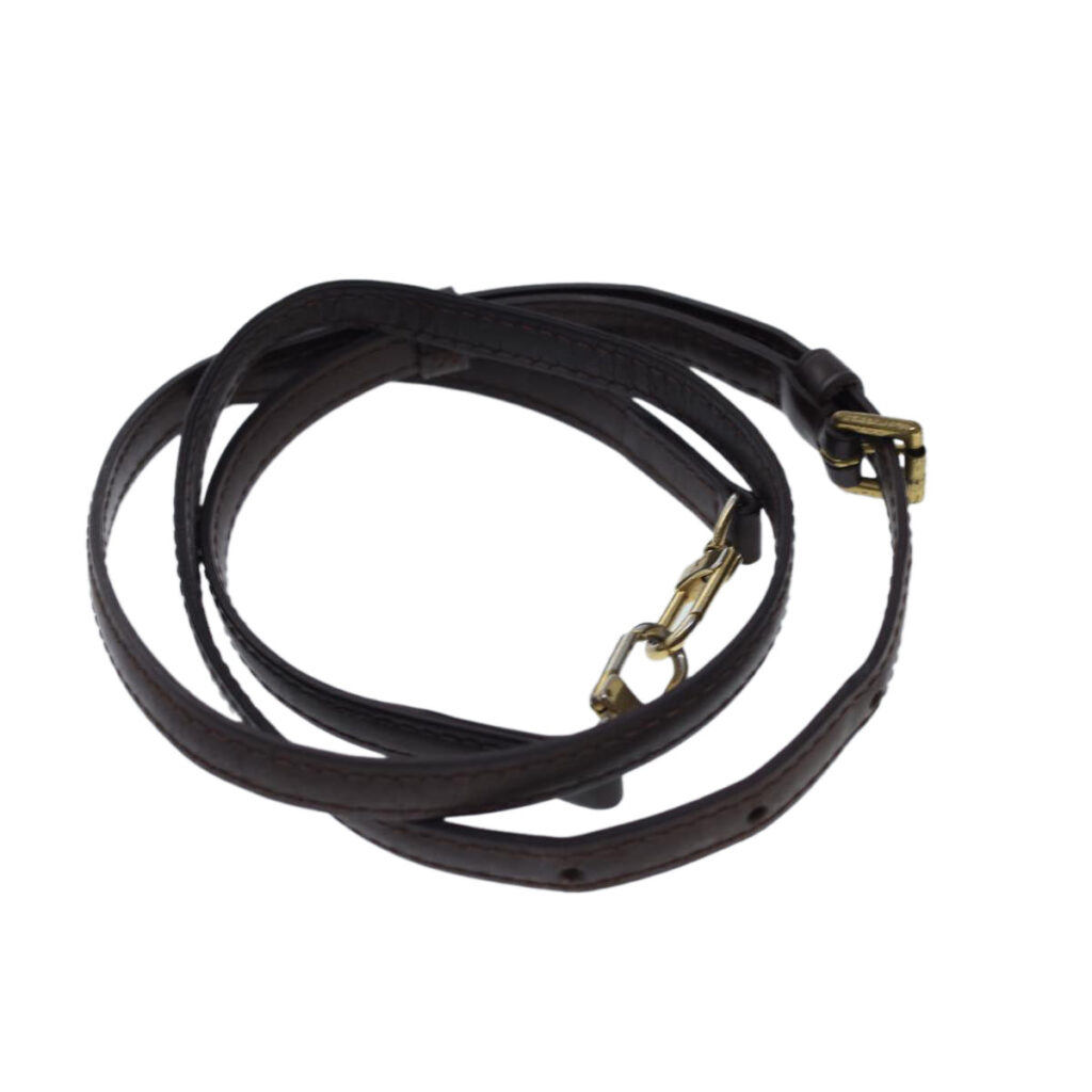 LOUIS VUITTON Damier Shoulder Strap Leather 37""-43.7"" Brown LV 40155 - Product Image 2