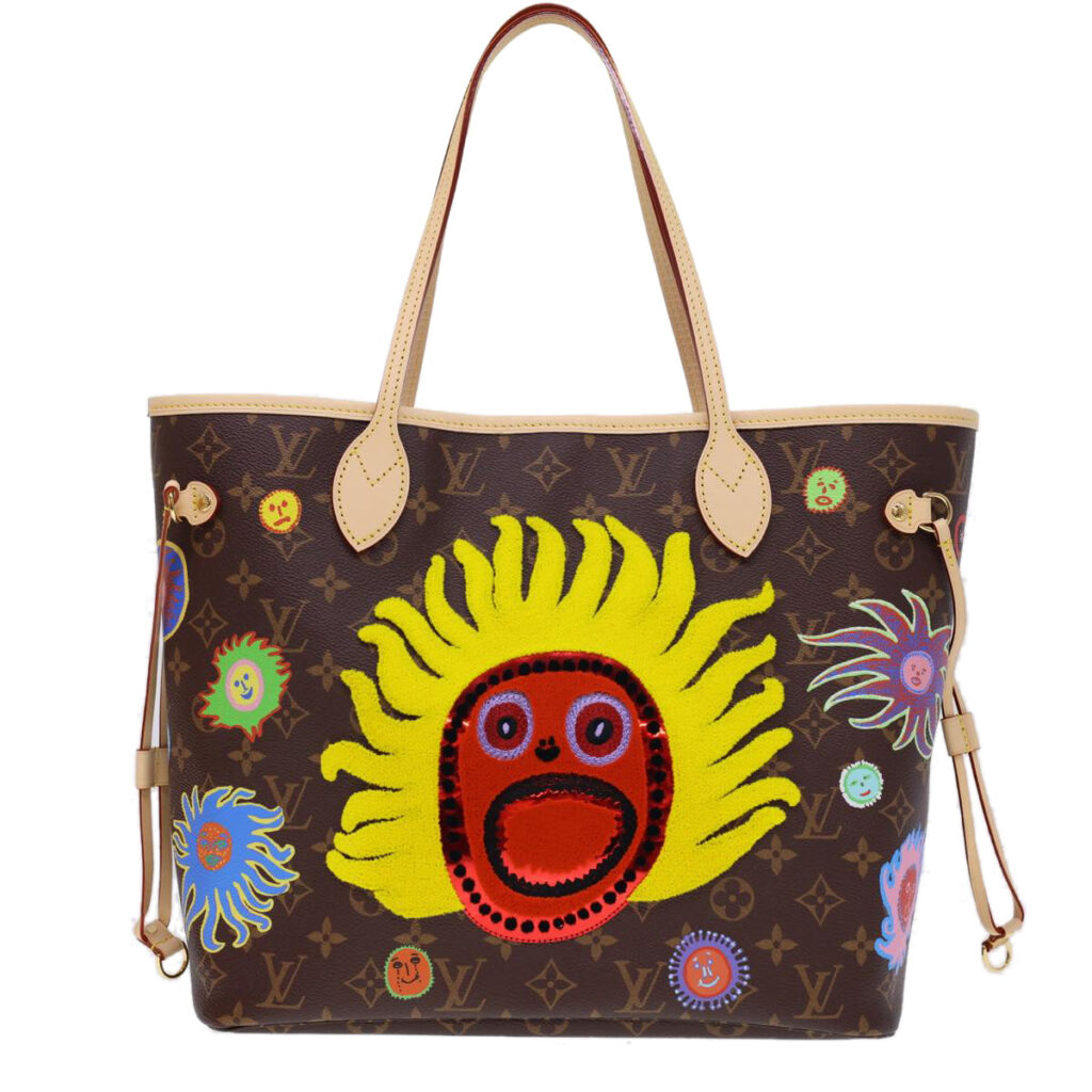 LOUIS VUITTON Yayoi Kusama Face Neverfull MM Tote Bag LV 40256A - Product Image 2