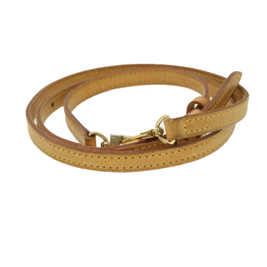 LOUIS VUITTON Shoulder Strap Leather 37""-44.1"" Beige LV 40461 | Studio Nafay