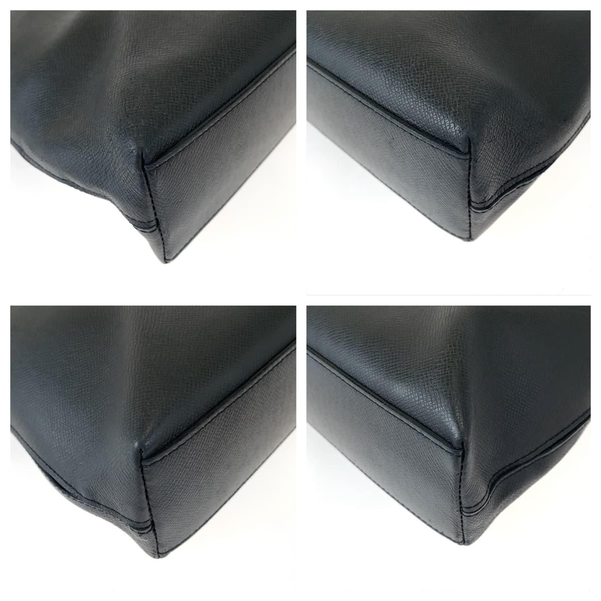 LOUIS VUITTON Business bag Taiga Noir black black Tote Bag Business bag Taiga Anton Tote mens