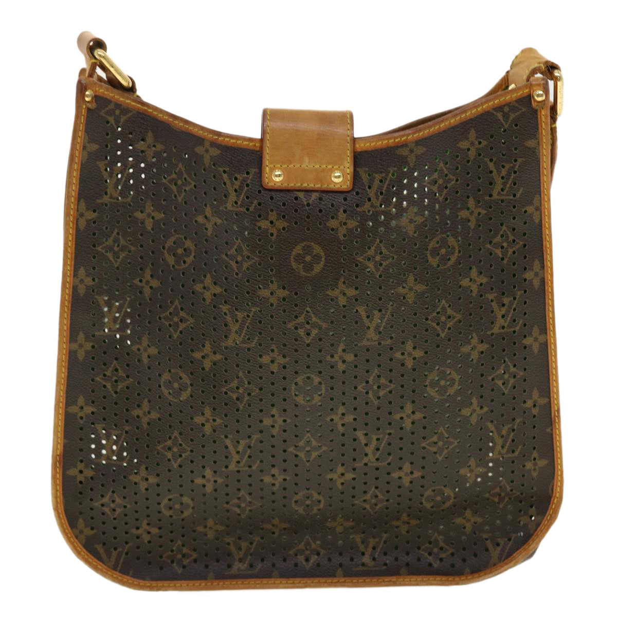 LOUIS VUITTON Monogram Perfo Musette Shoulder Bag Green LV 40621