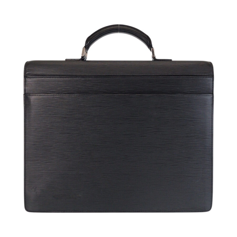 LOUIS VUITTON Business bag Epi Leather Noir Black SilverMetal Business bag briefcase Epi Robusto mens | Studio Nafay
