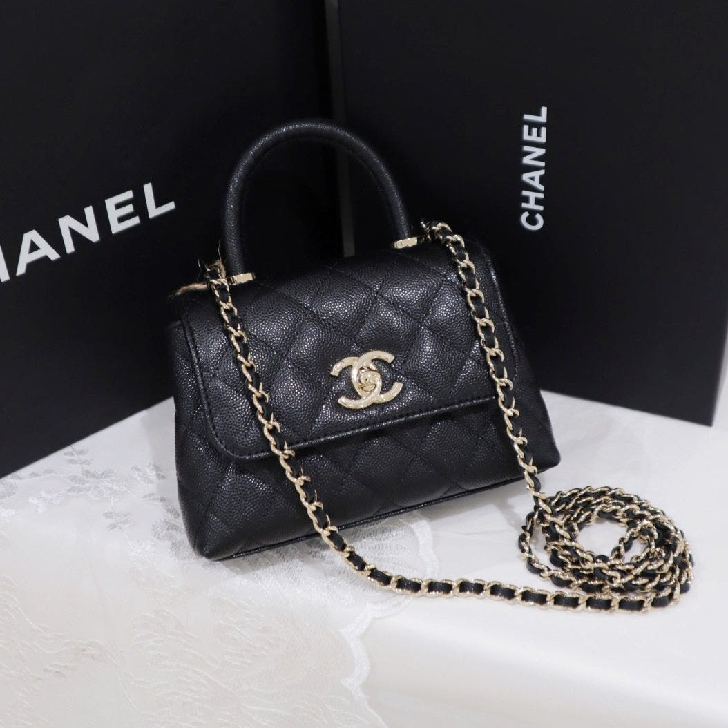 Chanel coco handle nano Luxury Designer Handbag