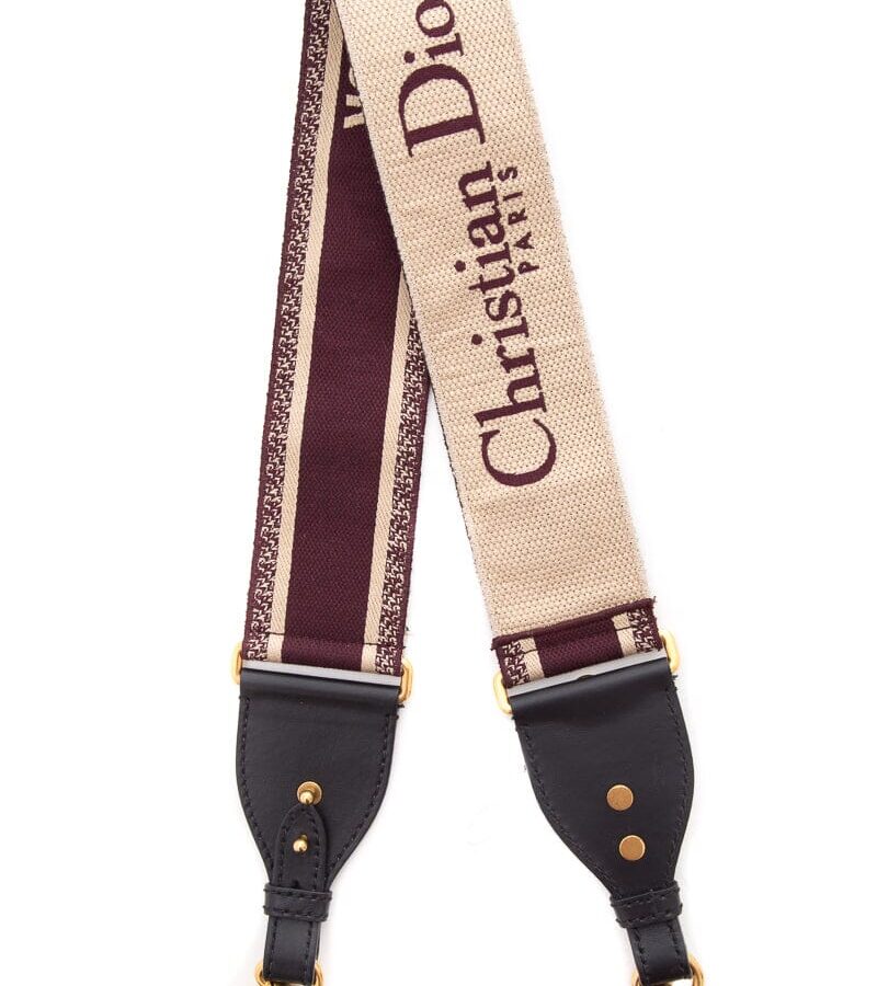 Dior Maroon & Cream Strap | Studio Nafay