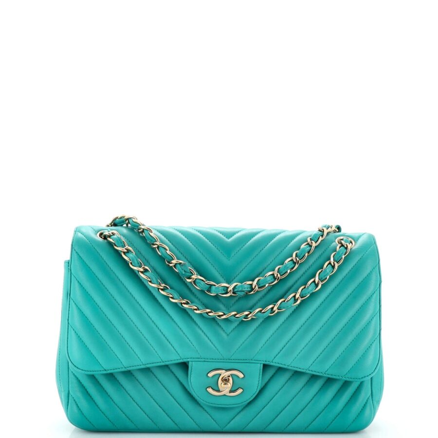 CHANEL Classic Double Flap Bag Chevron Lambskin Jumbo | Studio Nafay