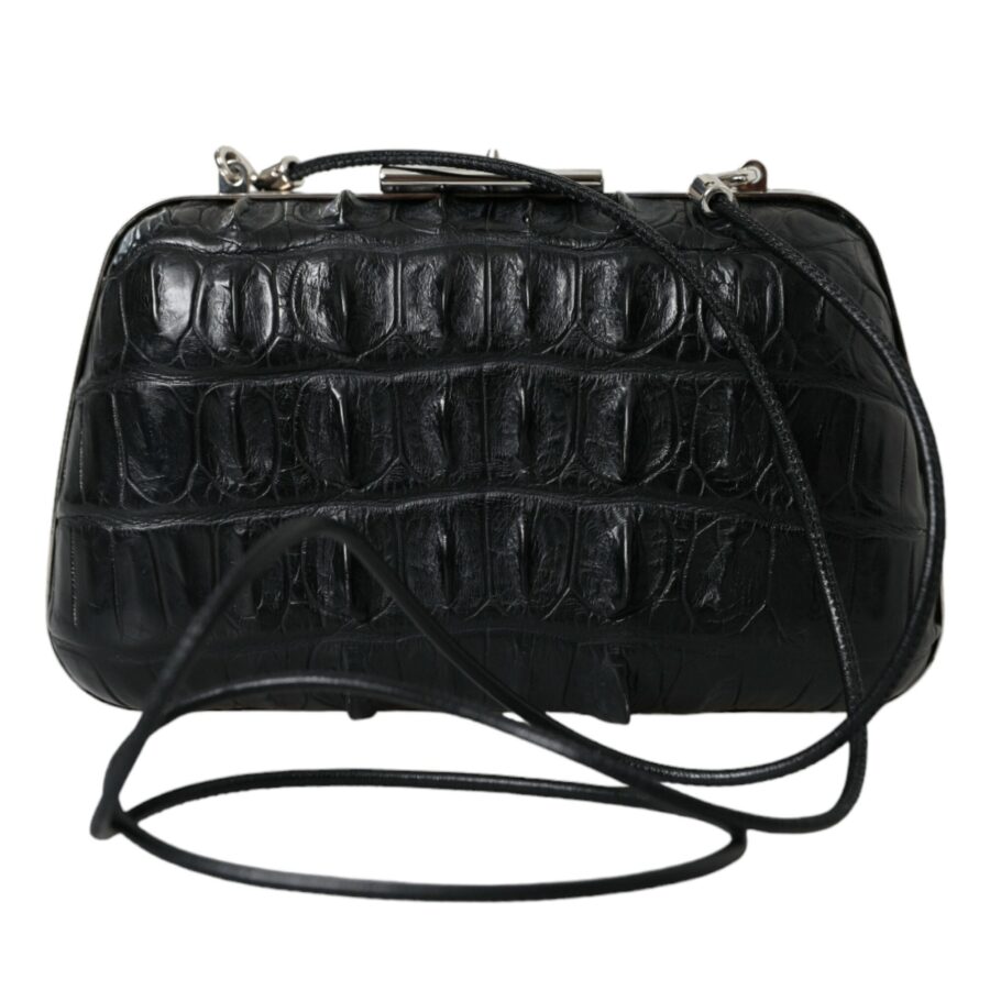 Balenciaga Black Exotic Skin Leather Shoulder Crossbody Box Clutch Bag | Studio Nafay