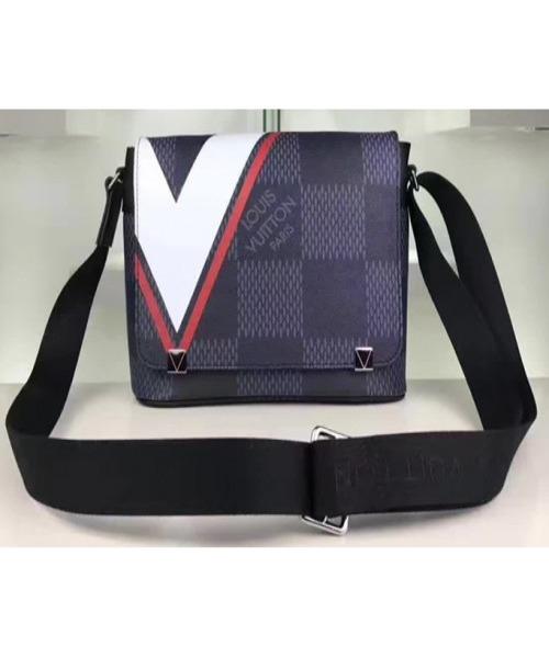 Louis Vuitton District PM Messenger Bag Damier Cobalt Canvas Red | Studio Nafay