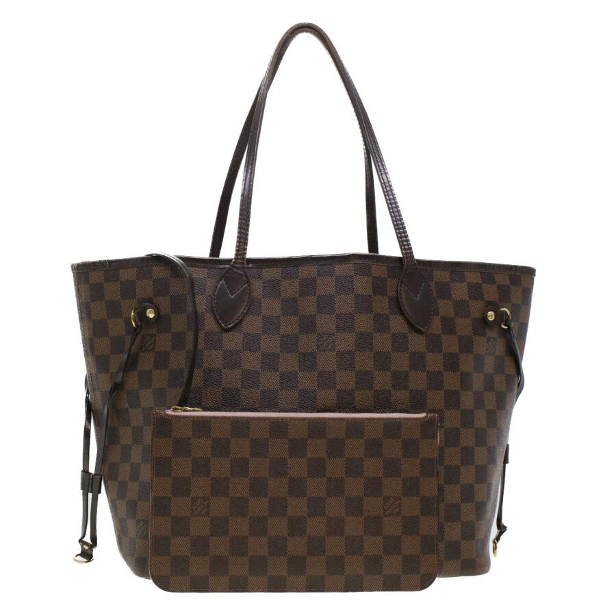 LOUIS VUITTON Damier Ebene Neverfull MM Tote Bag LV Auth 44479 | Studio Nafay
