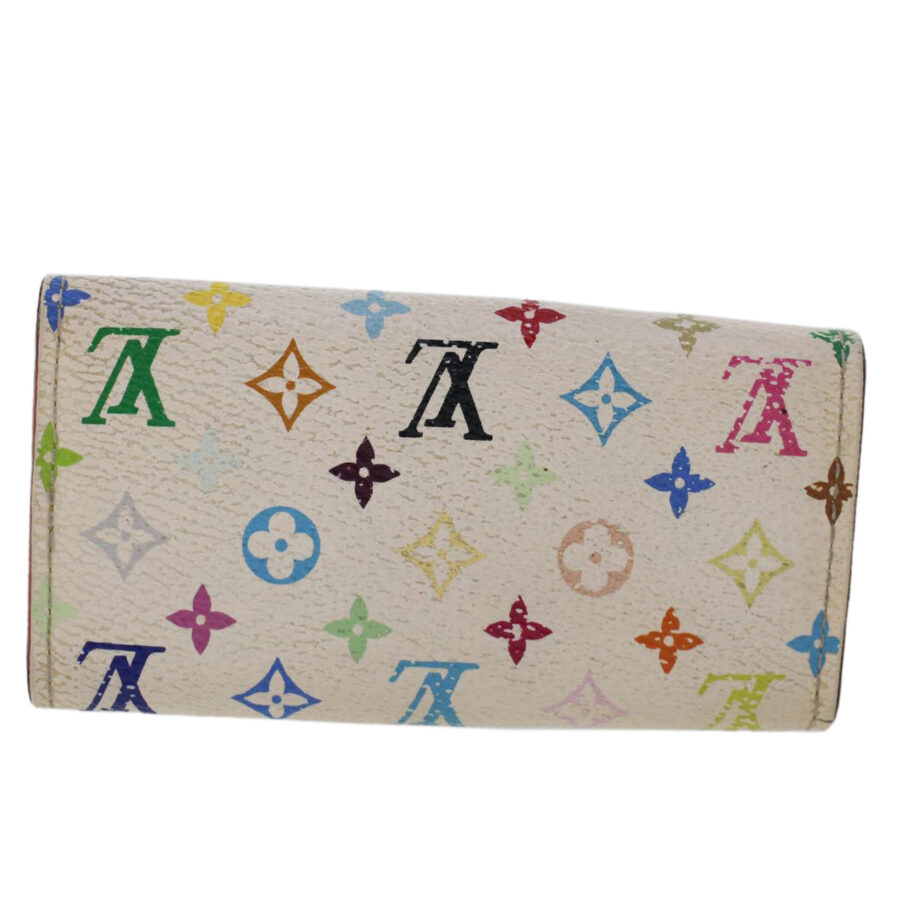 LOUIS VUITTON Monogram Multicolor Multicles 4 Keys Case White Auth Handbag | Studio Nafay