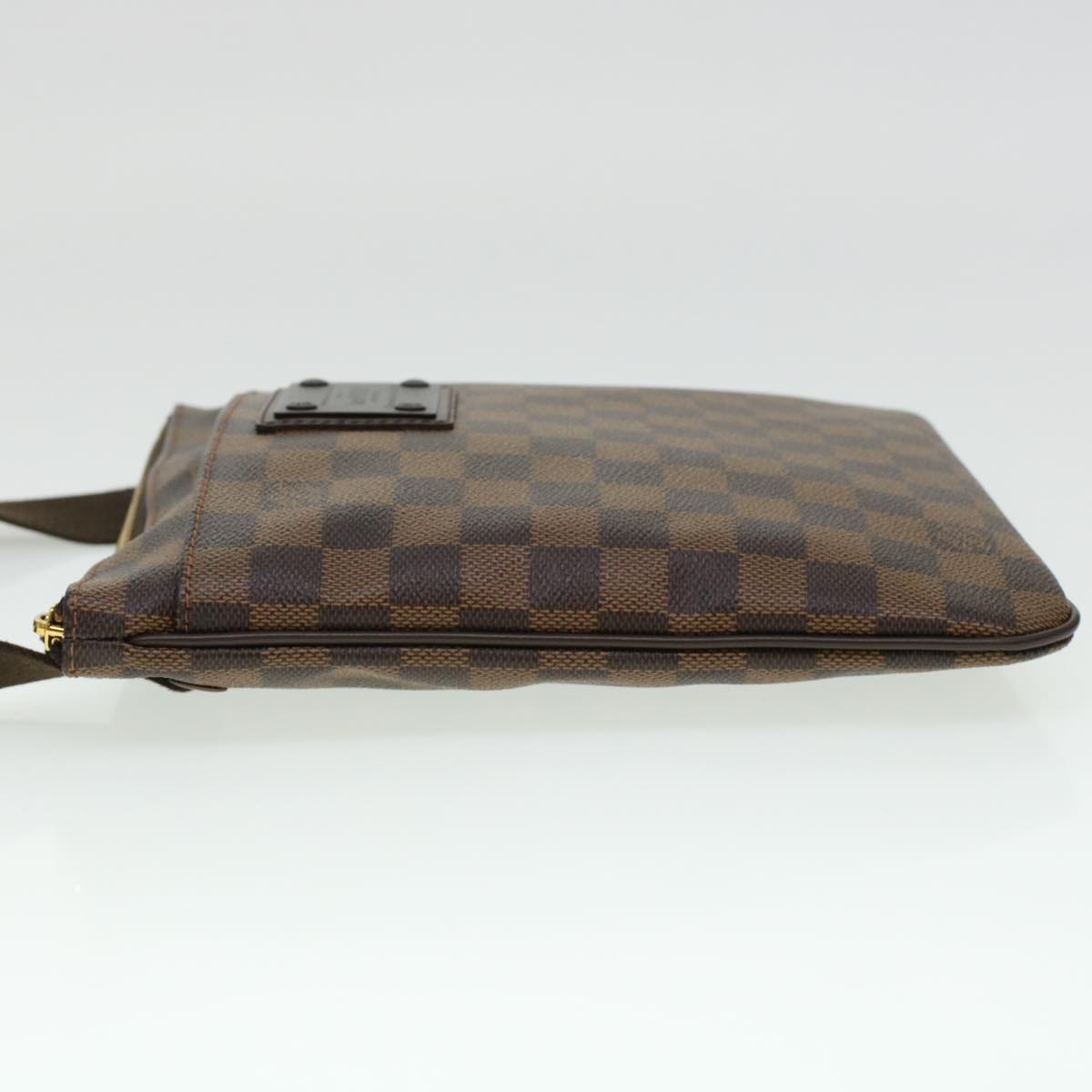 LOUIS VUITTON Damier Ebene Pochette Plat Brooklyn Bag Auth 45052A