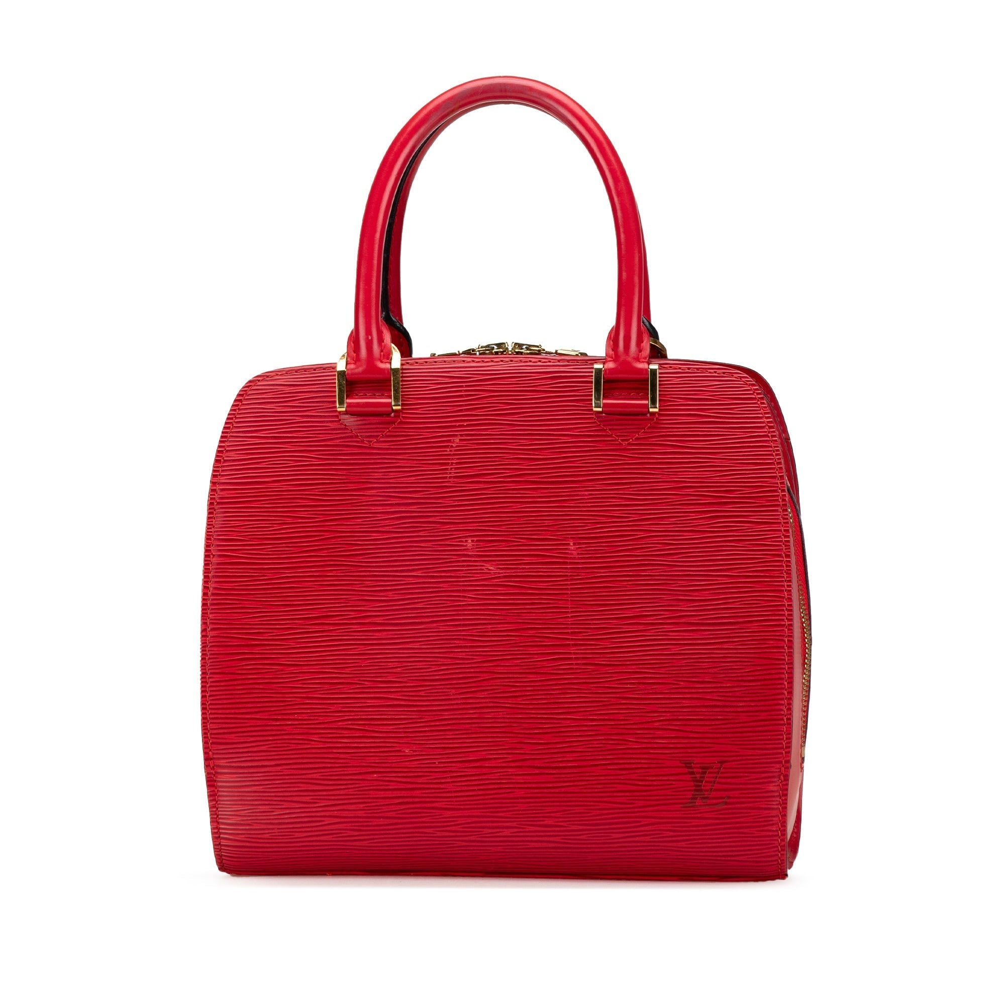 Red Louis Vuitton Epi Pont Neuf Handbag