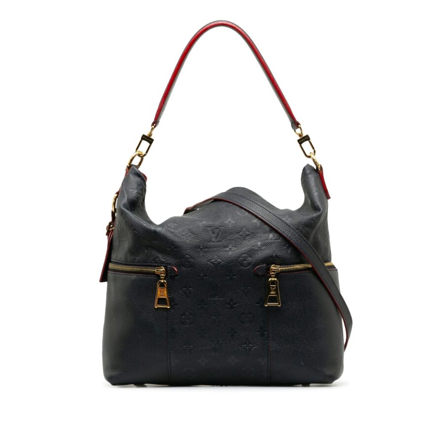 Blue Louis Vuitton Monogram Empreinte Melie Satchel | Studio Nafay