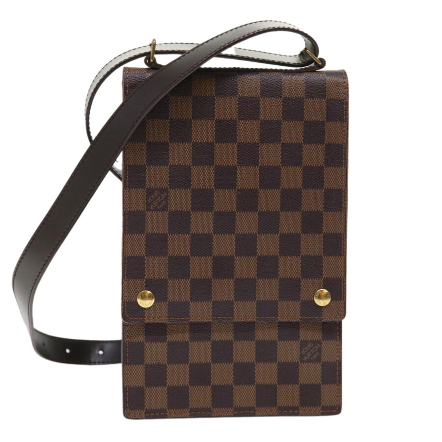 LOUIS VUITTON Damier Ebene Portello Shoulder Bag LV Auth 47684 | Studio Nafay