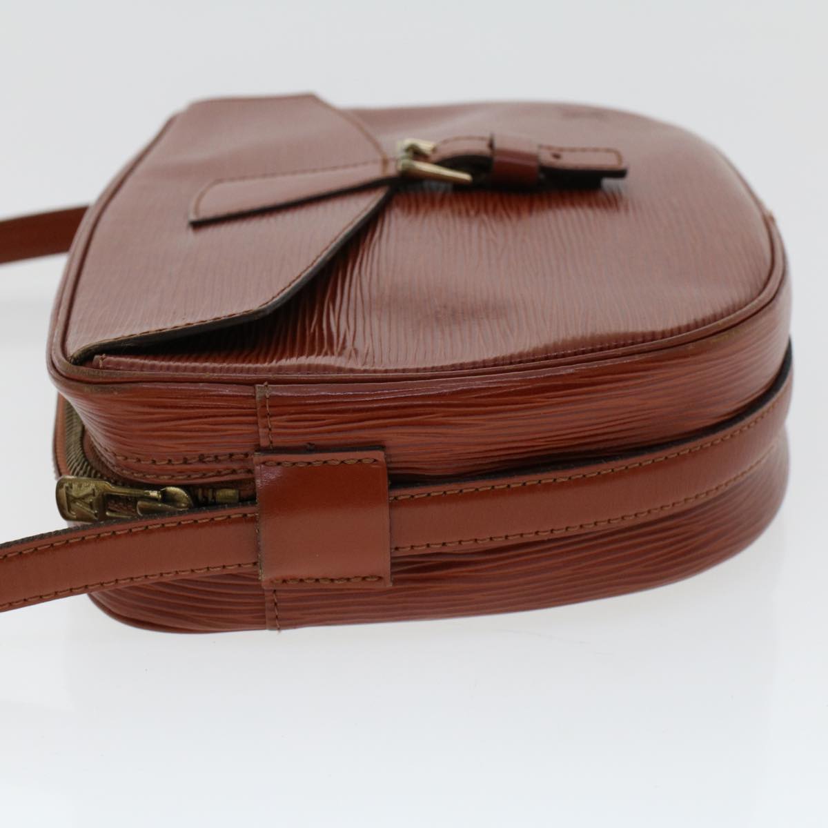 LOUIS VUITTON Epi June Feuille Shoulder Bag Kenya Brown LV