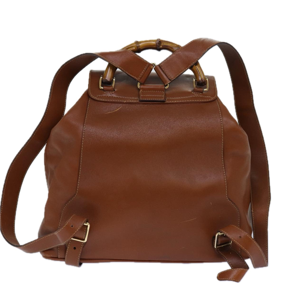 Gucci Bamboo Leather Backpack Bag ()