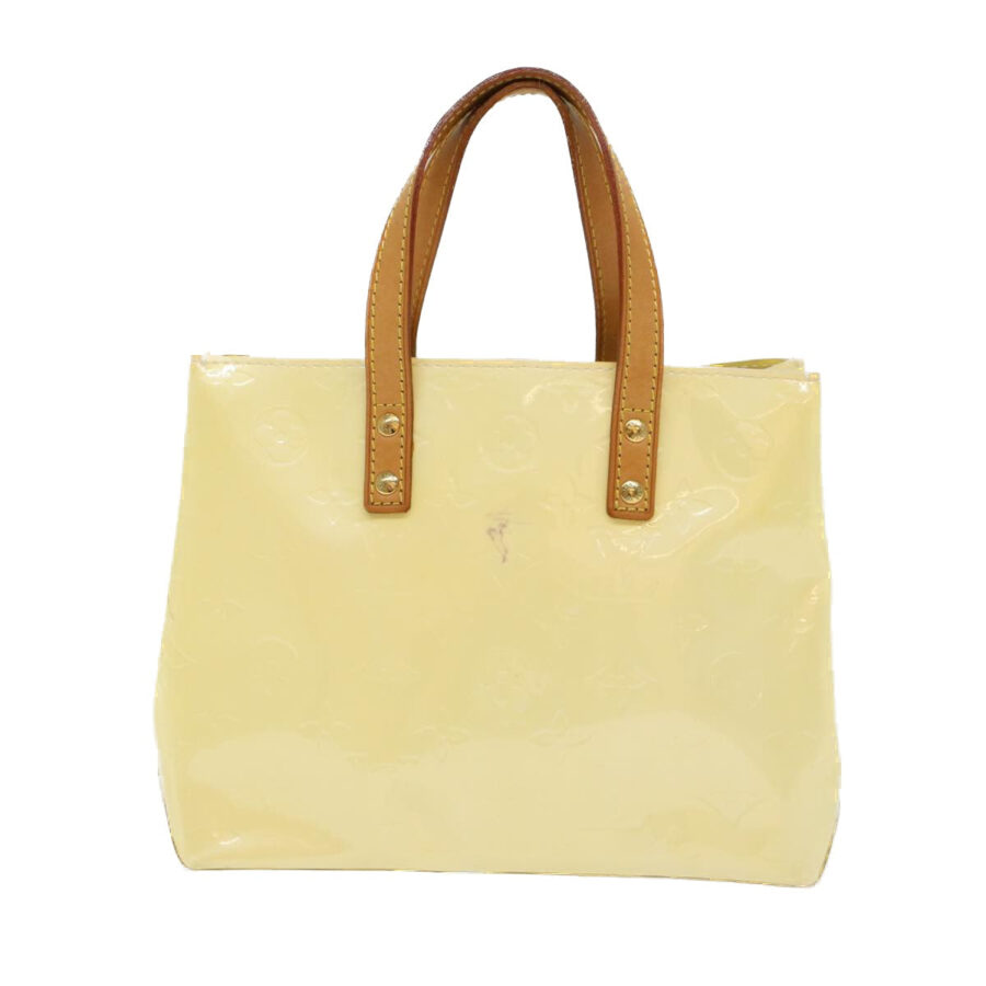 LOUIS VUITTON Monogram Vernis Reade PM Hand Bag Perle LV 47983 | Studio Nafay