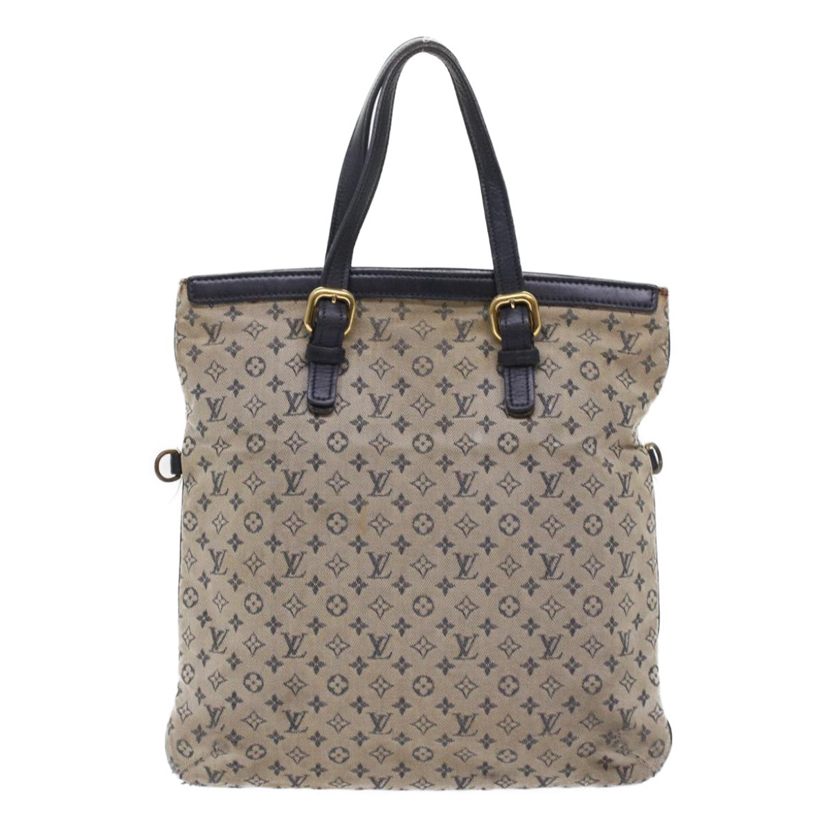 LOUIS VUITTON Monogram Mini Franoise Tote Bag 2way Blue LV