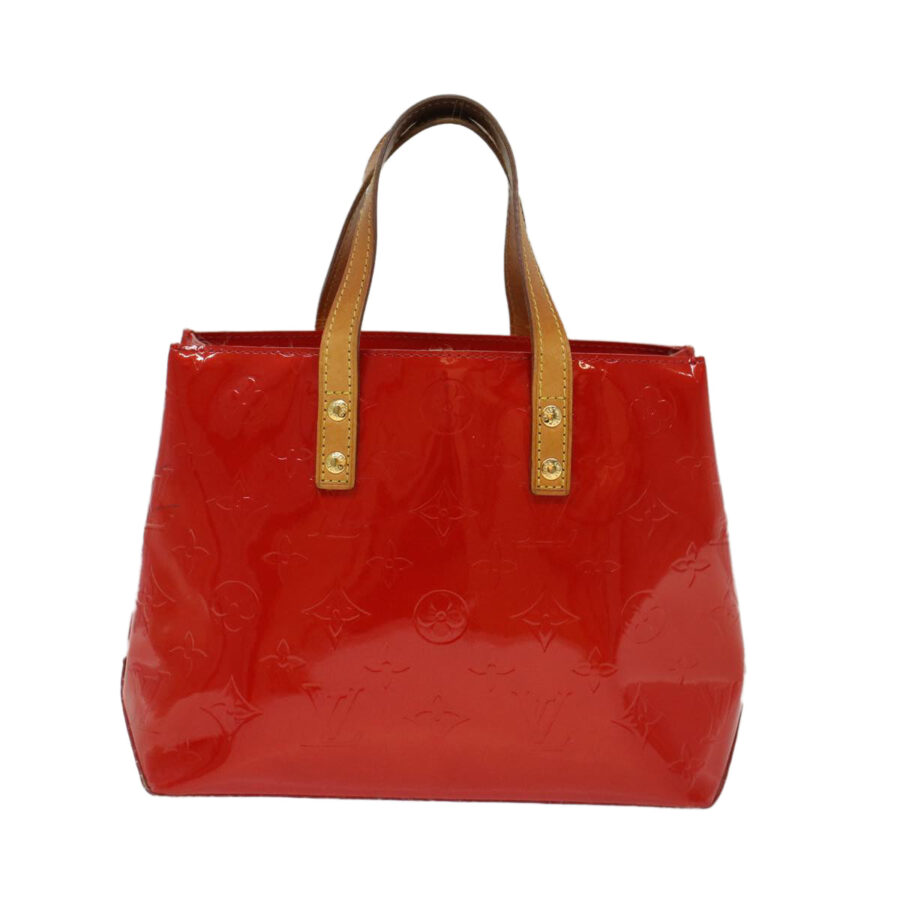 LOUIS VUITTON Monogram Vernis Reade PM Hand Bag Red LV 48833 | Studio Nafay