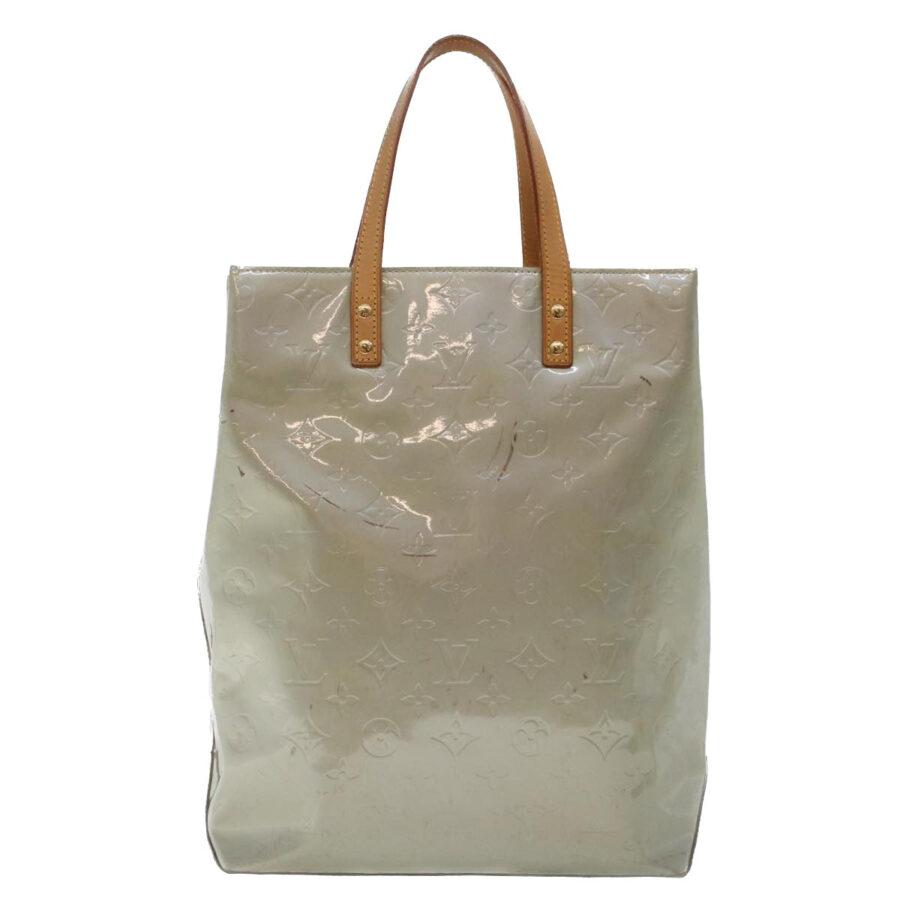 LOUIS VUITTON Monogram Vernis Reade MM Hand Bag Gris LV 49003 | Studio Nafay