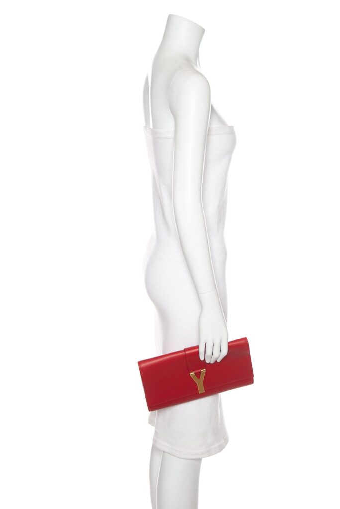 Saint Laurent Red Gold Clutch - Product Image 2