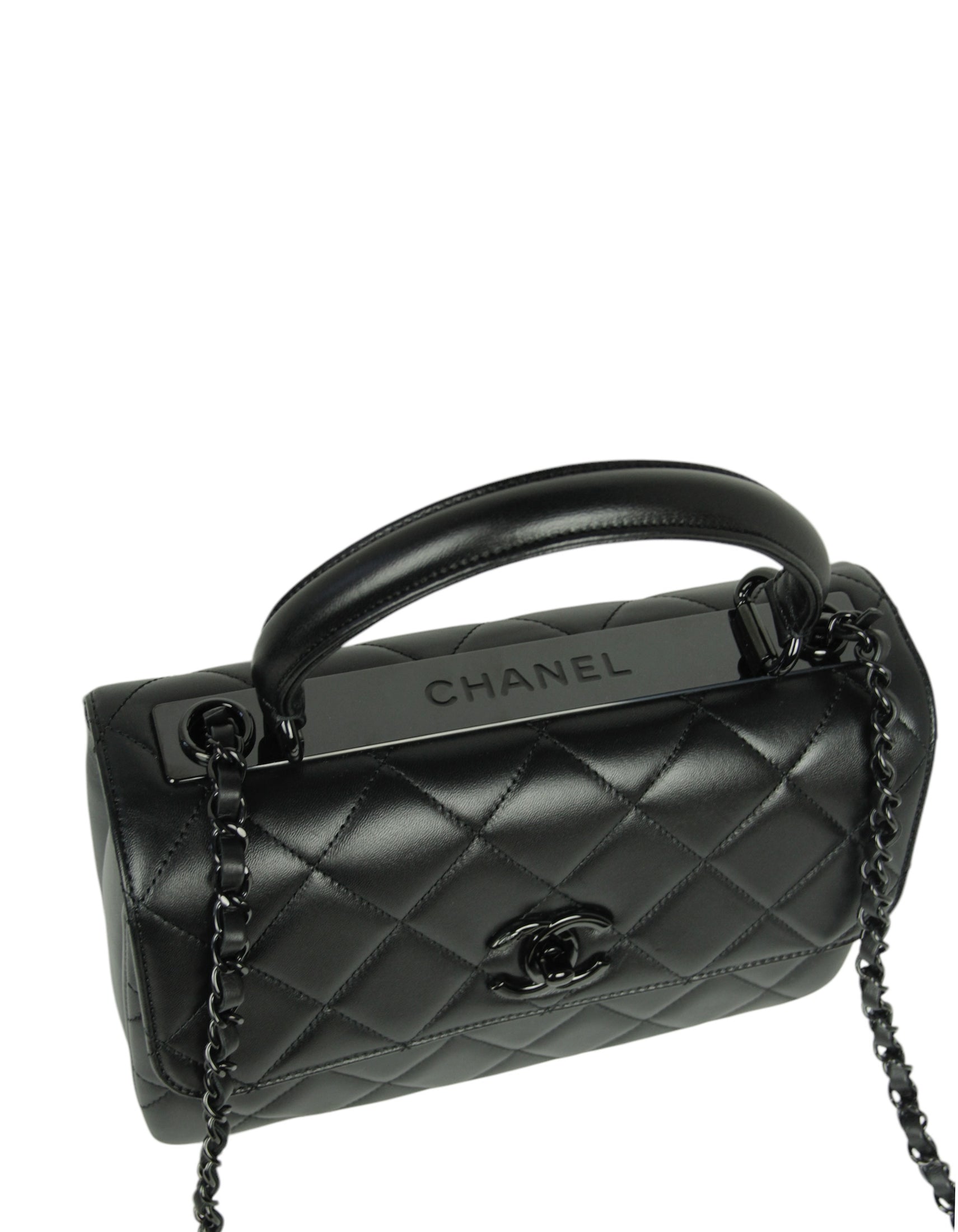 Chanel '24 SO Black Small Trendy CC Dual Handle Flap Bag - Product Image 4