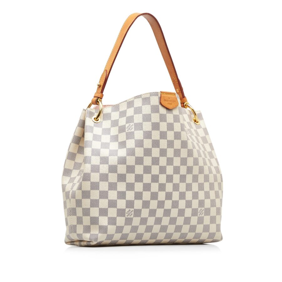 LOUIS VUITTON Damier Azur Graceful PM Shoulder Bag | Studio Nafay