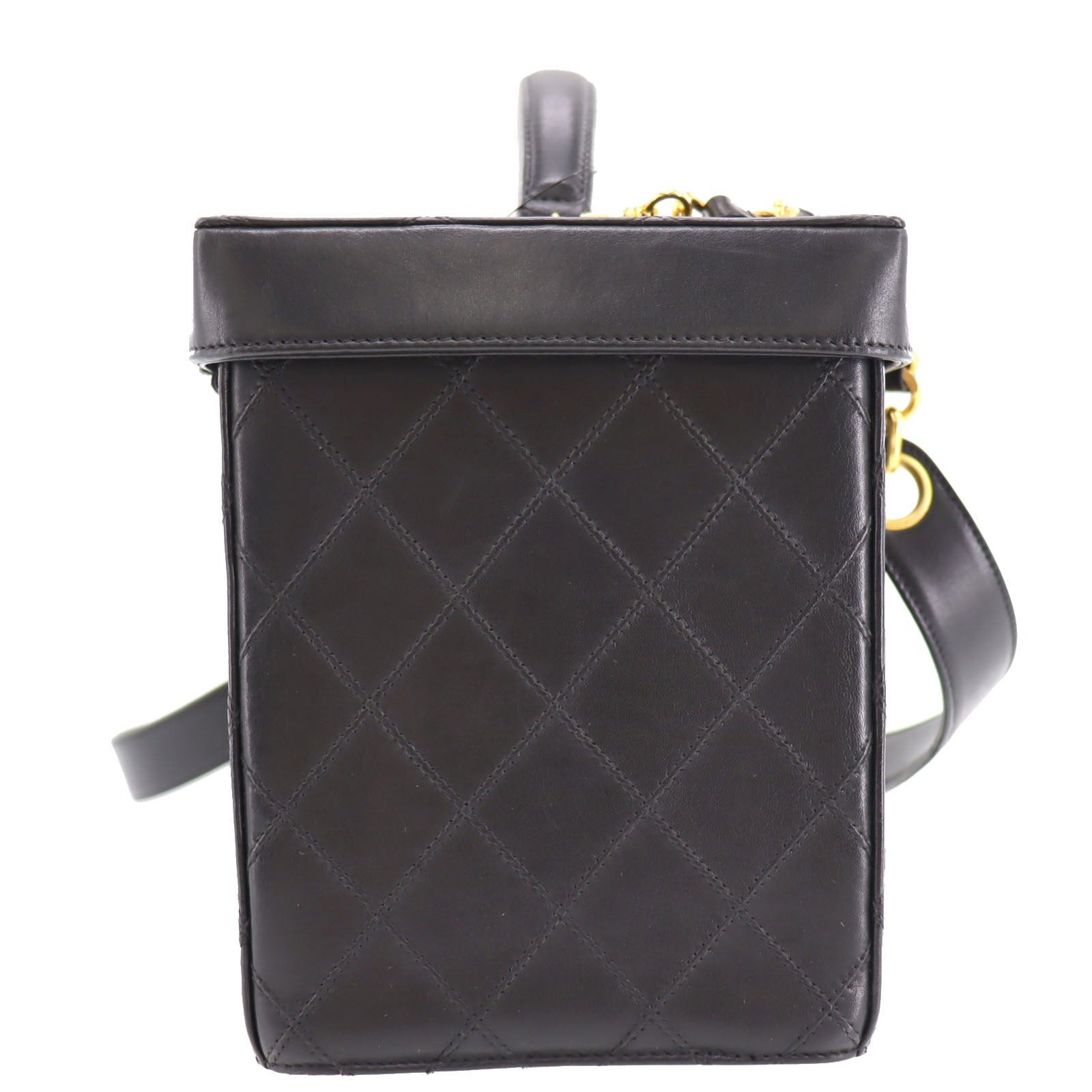 Chanel Leather Lambskin Black Handbag 2