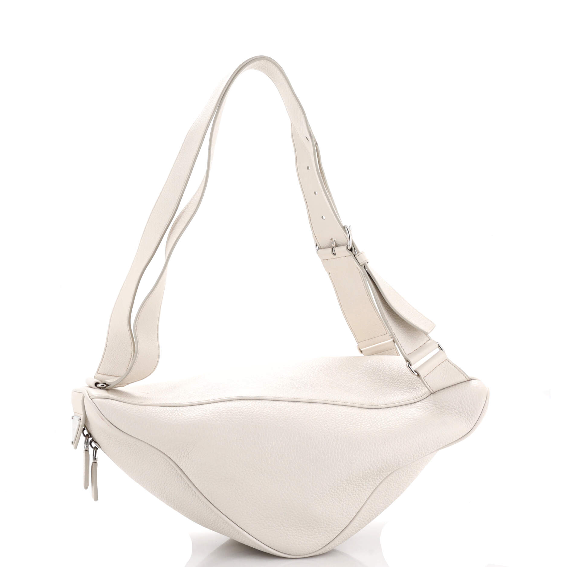 Triangle Zip Backpack Leather