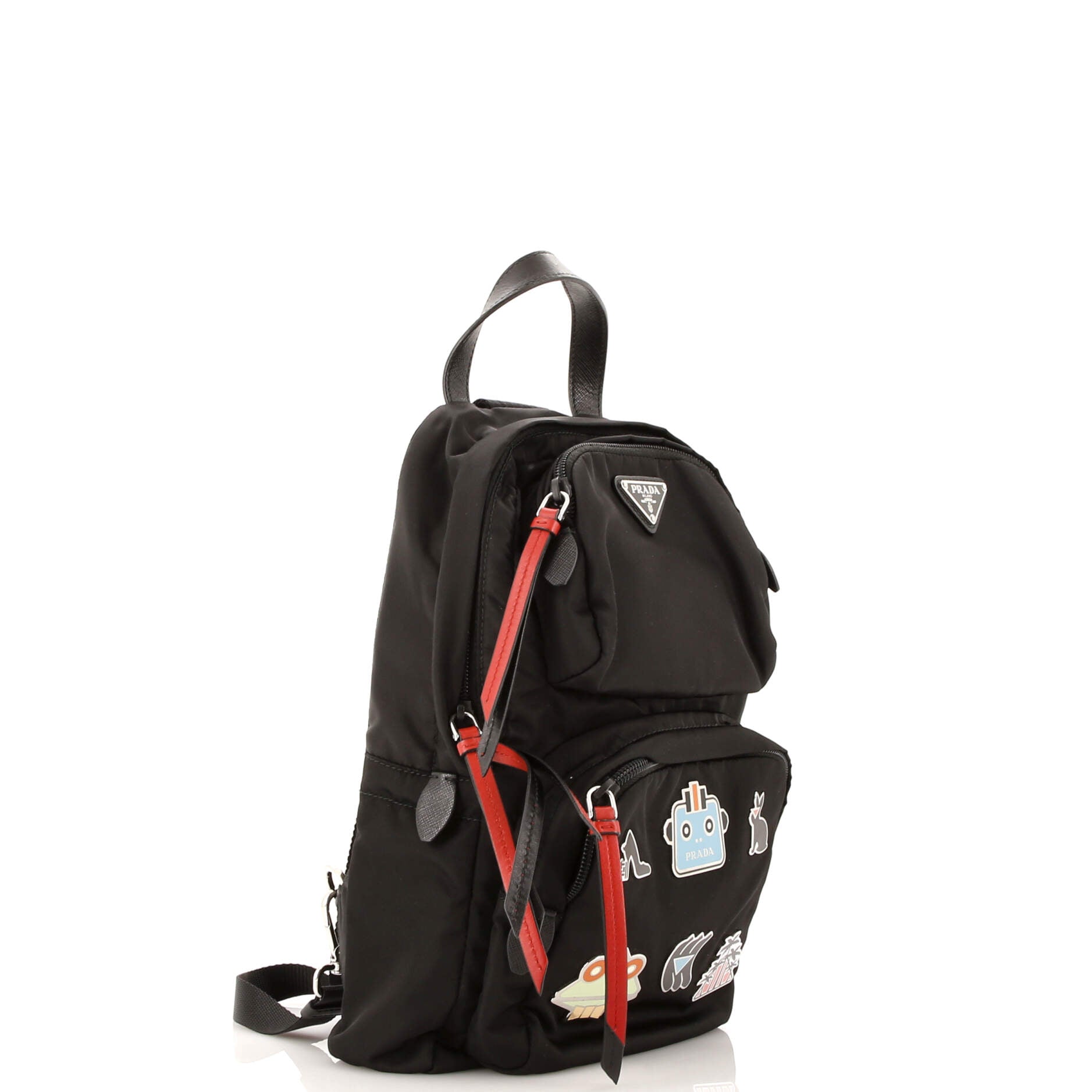 Robot Fluo Sling Backpack Embellished Tessuto