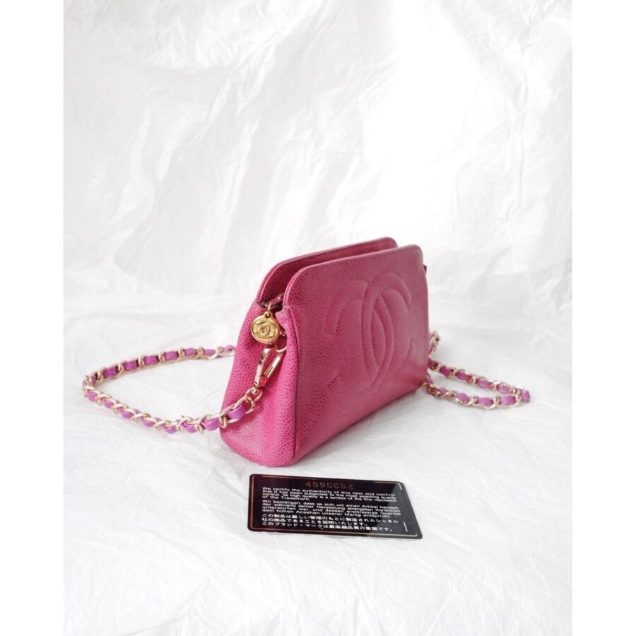 Chanel Mini Caviar Pouch Clutch | Studio Nafay