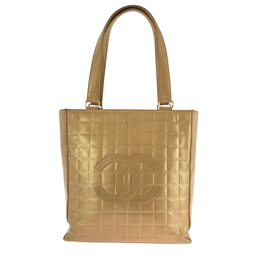 Chanel Coco Mark Choco Bar Lambskin 2way bag | Studio Nafay
