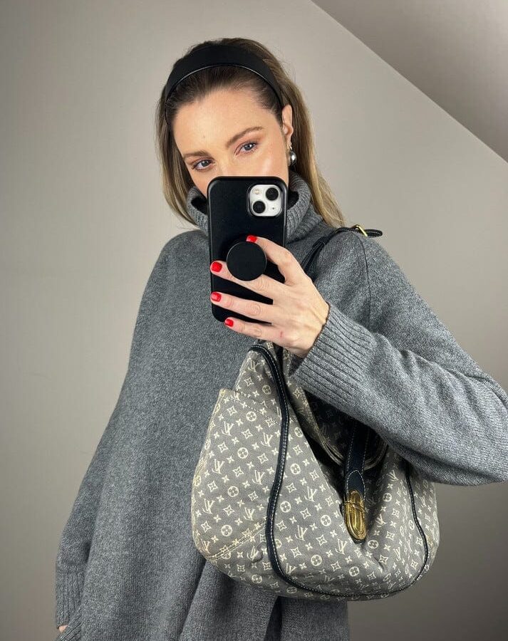 Louis Vuitton Grey Monogram Idylle Romance Bag | Studio Nafay