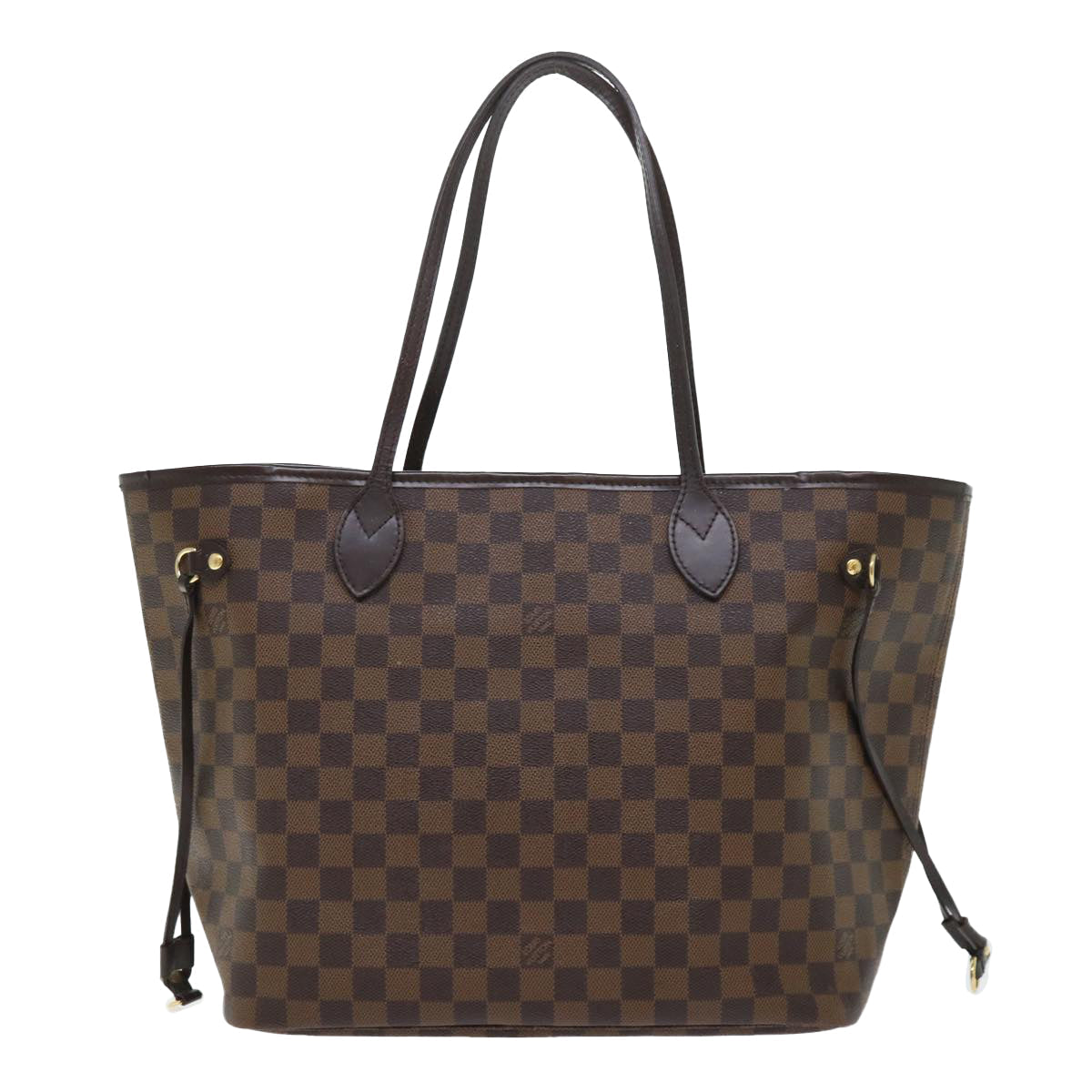 LOUIS VUITTON Damier Ebene Neverfull MM Tote Bag LV Auth 53002