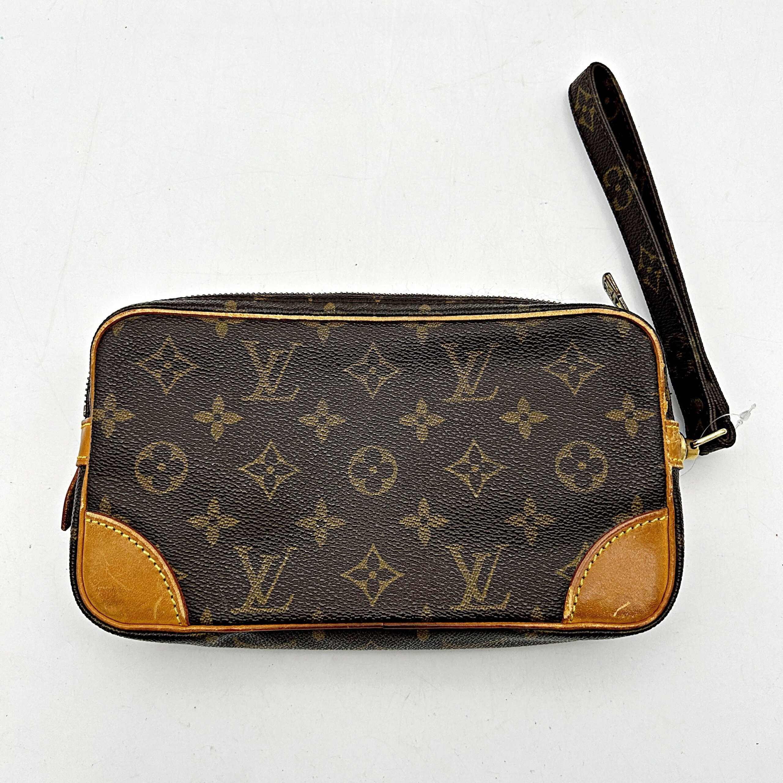 LOUIS VUITTON Monogram Pochette Marly Dragonne lv9919cc
