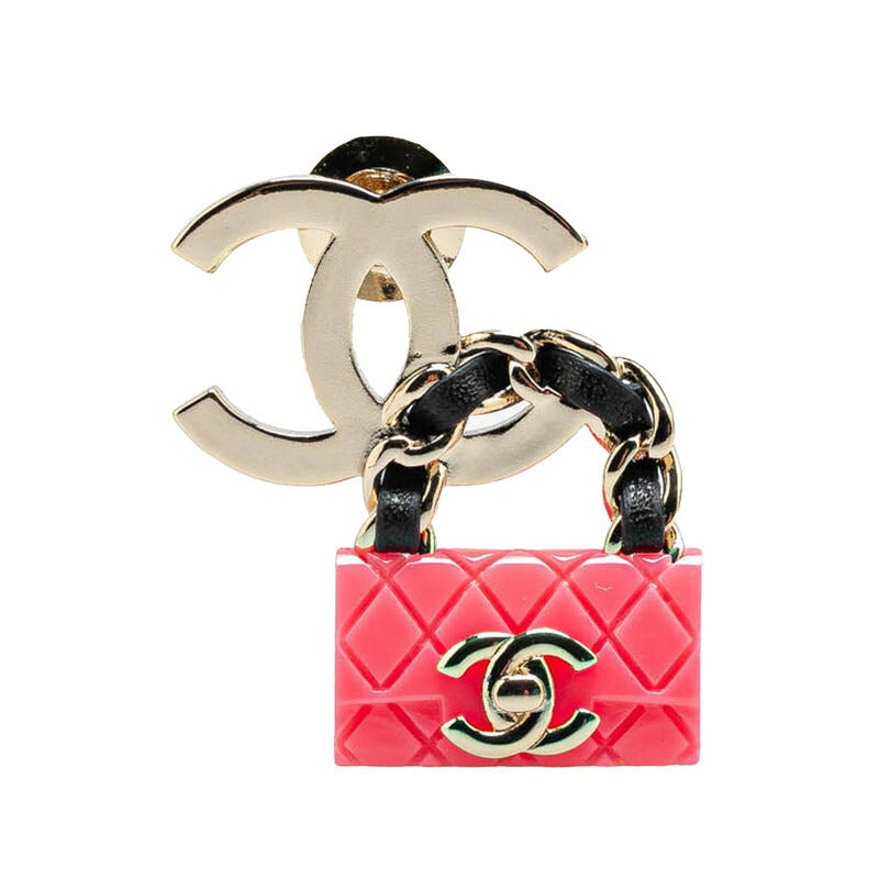 Chanel Metal Coco Mark Matelasse Bag Motif Brooch B23C Classic Flap | Studio Nafay