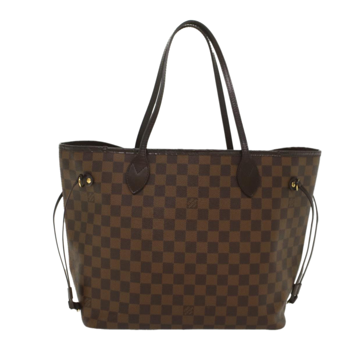 LOUIS VUITTON Damier Ebene Neverfull MM Tote Bag LV Auth 55229