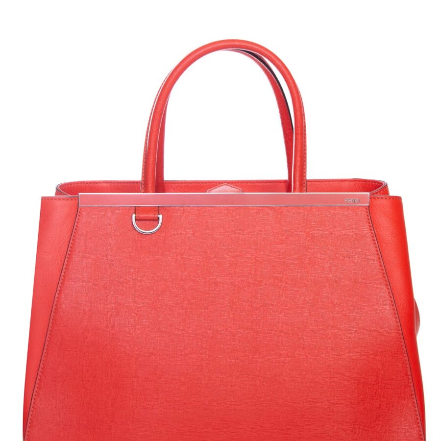 Fendi Coral Leather 2Jours Handbag | Studio Nafay