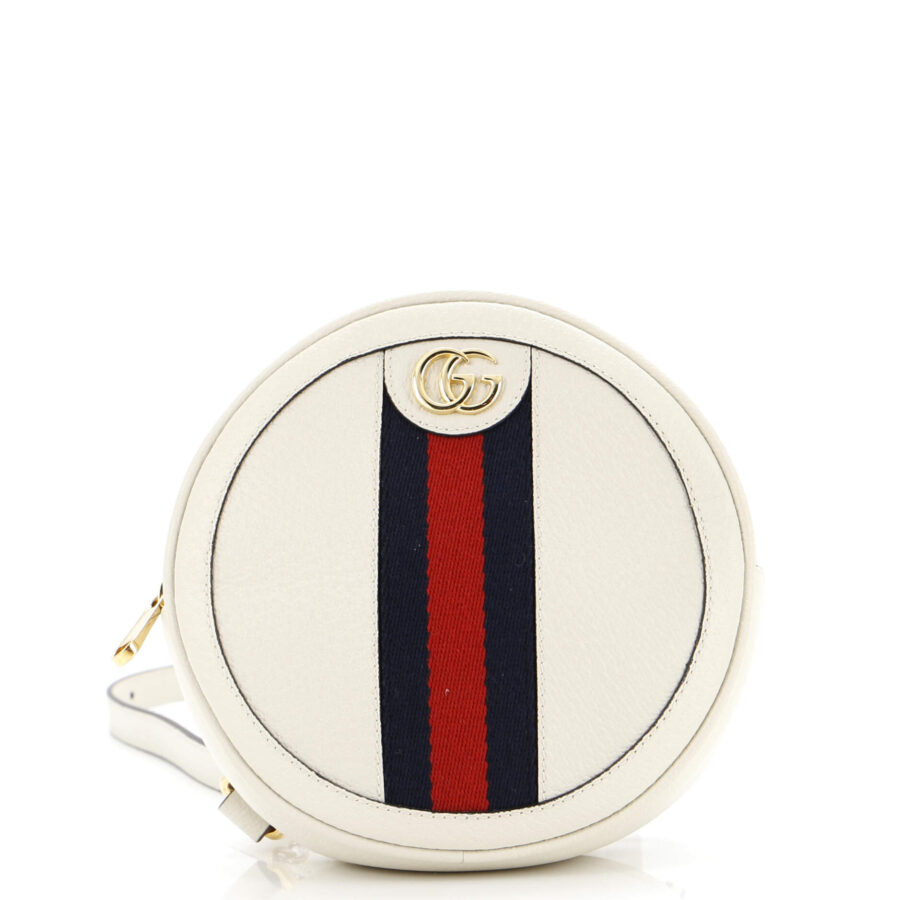 Ophidia Round Backpack Leather Mini | Studio Nafay
