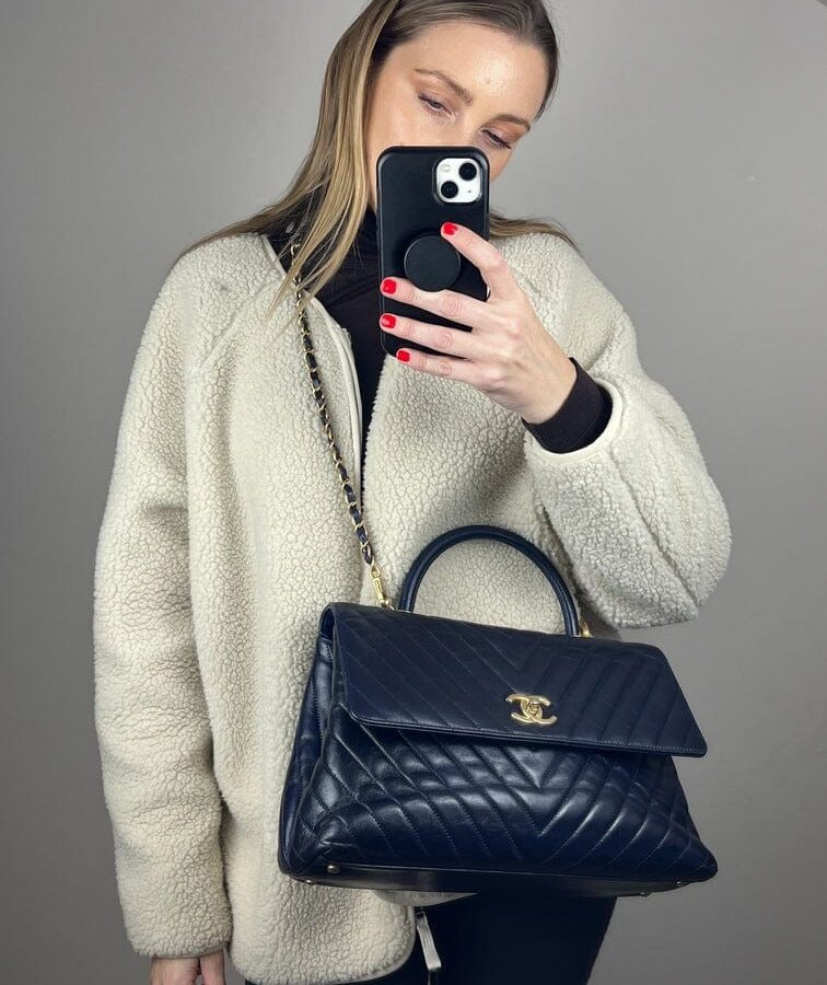 Chanel Chevron Quilted Coco Bag | Studio Nafay